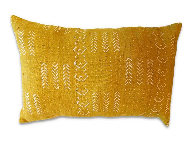 Lumbar Cushion Cover 60 x 40cm /24" x 16" Yellow and white pattern Lumbar Cushion Cover 60 x 40cm /24" x 16" Yellow and white pattern